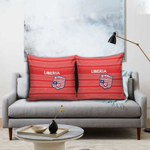 Liberia Football Pillow Cover Women Red Jersey