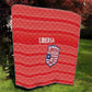 Liberia Football Quilt African Tribal Pattern - Red Jersey - African Pride