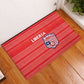 Liberia Football Rubber Doormat African Tribal Pattern - Red Jersey - African Pride