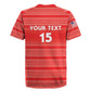 Custom Liberia Football Rugby Jersey African Tribal Pattern - Red Jersey - African Pride