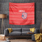 Liberia Football Tapestry African Tribal Pattern - Red Jersey - African Pride