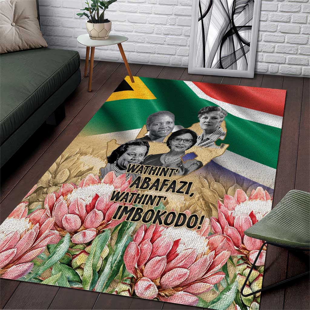 South African Women Fight Apartheir Area Rug Wathint Abafazi Wathint Imbokodo - African Pride
