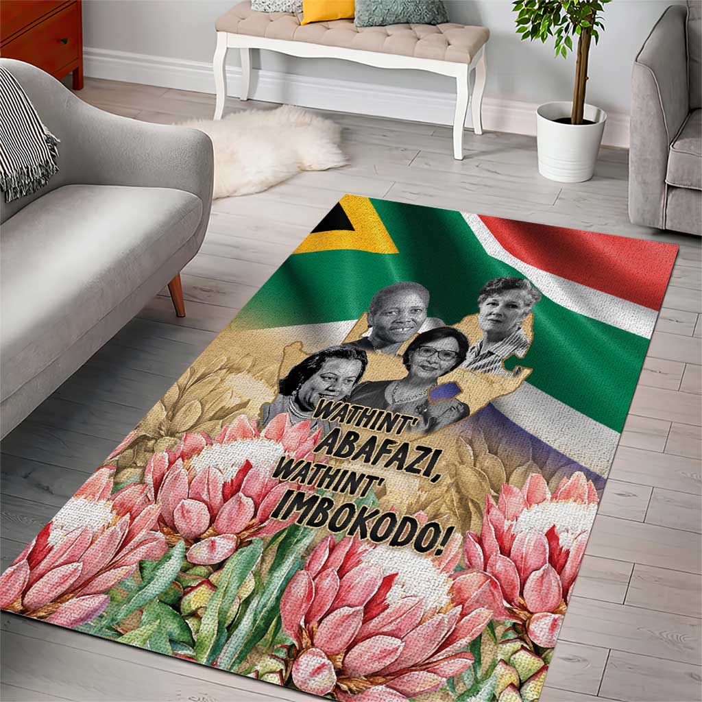 South African Women Fight Apartheir Area Rug Wathint Abafazi Wathint Imbokodo - African Pride