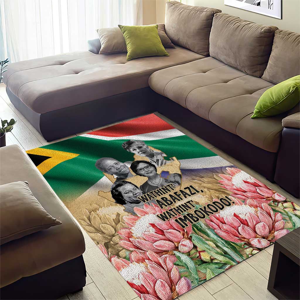 South African Women Fight Apartheir Area Rug Wathint Abafazi Wathint Imbokodo - African Pride
