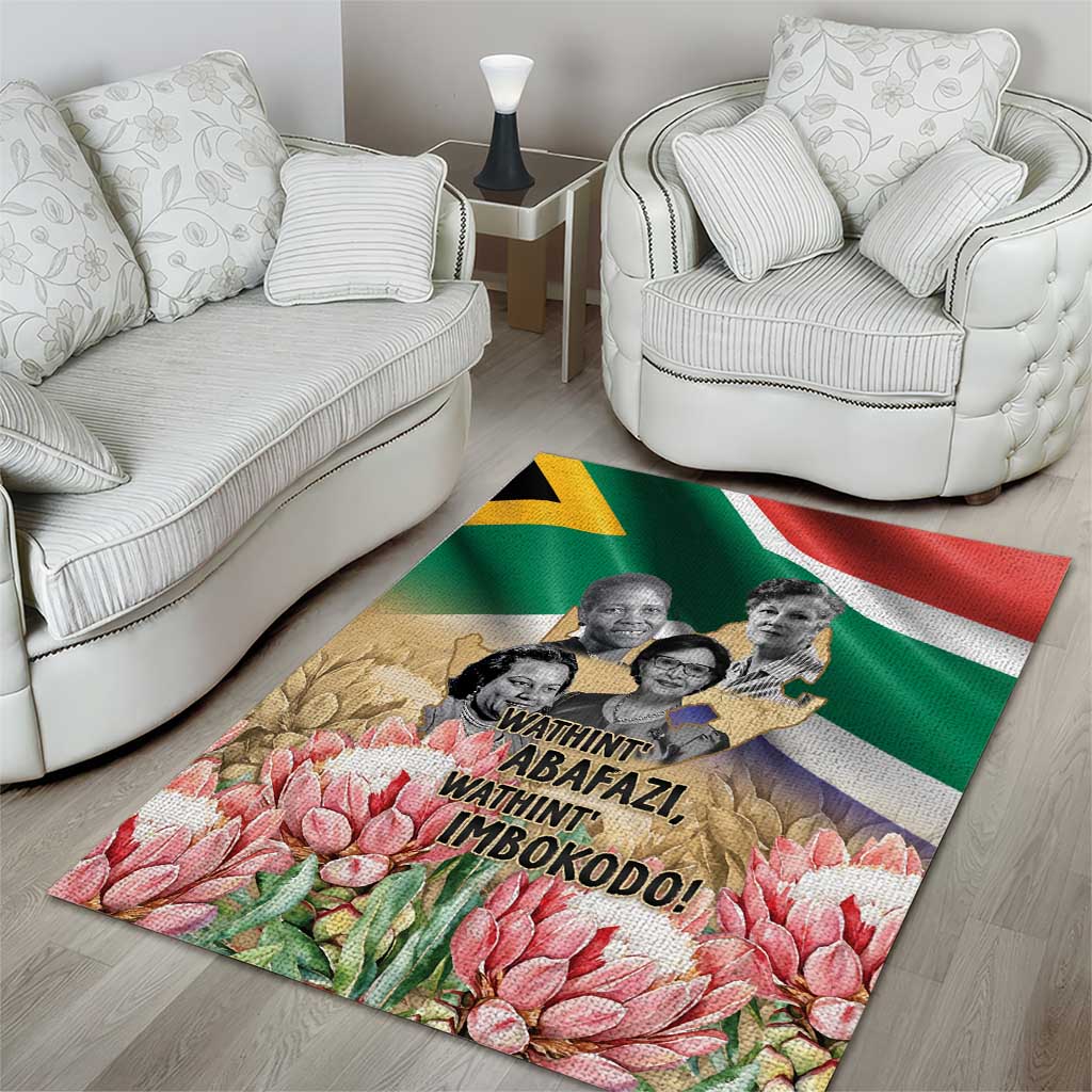 South African Women Fight Apartheir Area Rug Wathint Abafazi Wathint Imbokodo - African Pride