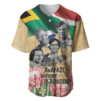 South African Women Fight Apartheir Baseball Jersey Wathint Abafazi Wathint Imbokodo - African Pride