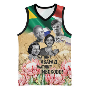 South African Women Fight Apartheir Basketball Jersey Wathint Abafazi Wathint Imbokodo - African Pride