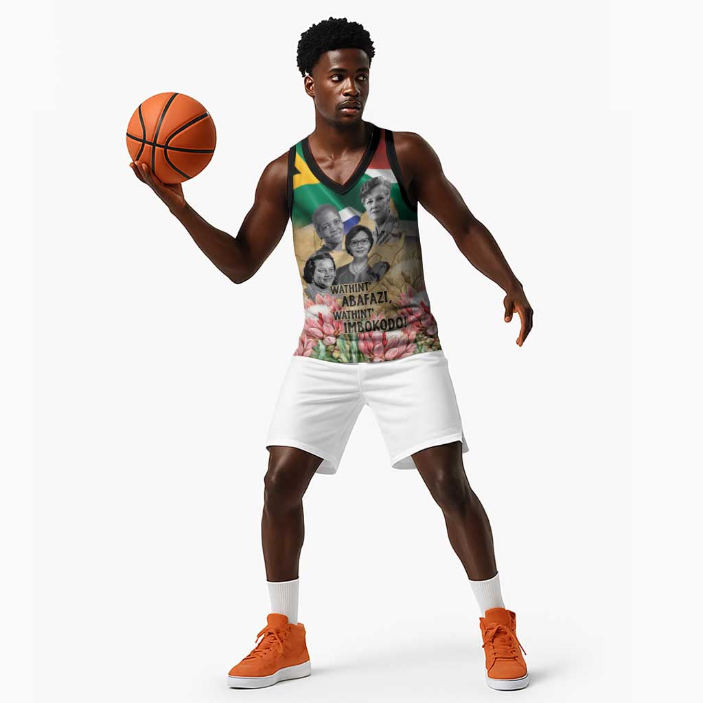 South African Women Fight Apartheir Basketball Jersey Wathint Abafazi Wathint Imbokodo - African Pride