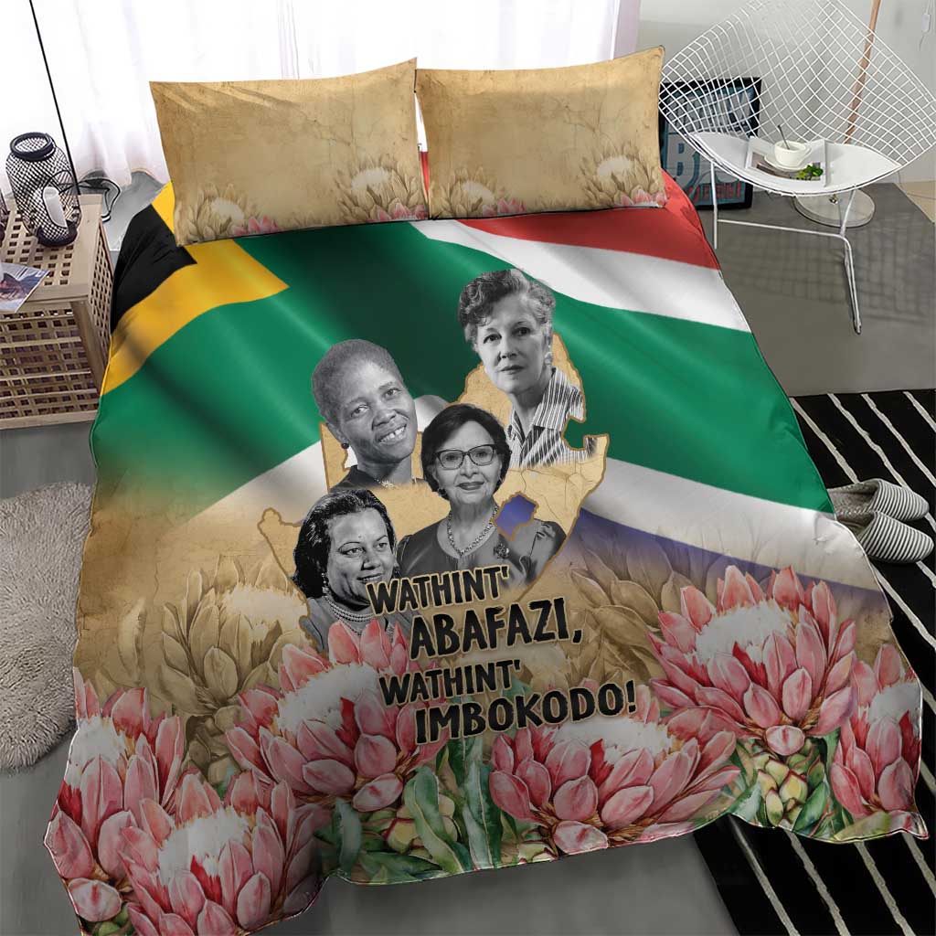 South African Women Fight Apartheir Bedding Set Wathint Abafazi Wathint Imbokodo - African Pride