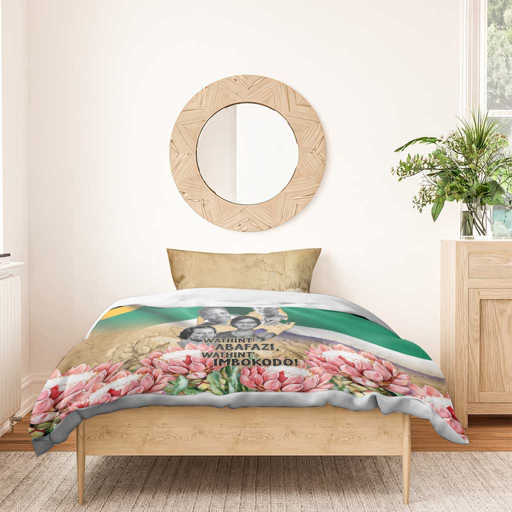 South African Women Fight Apartheir Bedding Set Wathint Abafazi Wathint Imbokodo - African Pride