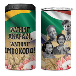 South African Women Fight Apartheir 4 in 1 Can Cooler Tumbler Wathint Abafazi Wathint Imbokodo - African Pride