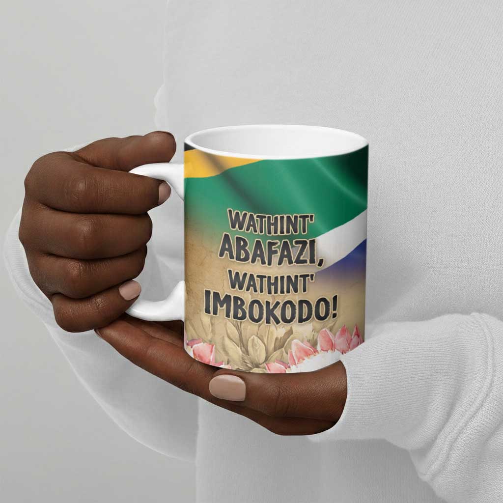 South African Women Mobilisation Ceramic Mug Wathint Abafazi Wathint Imbokodo