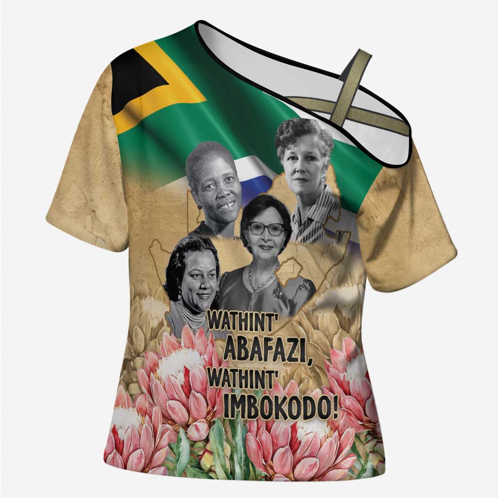 South African Women Mobilisation Cross Shoulder Shirt Wathint Abafazi Wathint Imbokodo