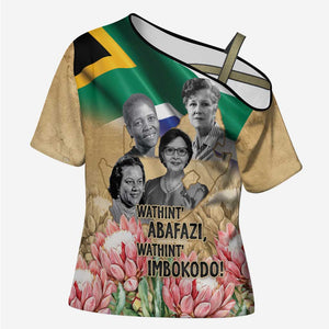 South African Women Mobilisation Cross Shoulder Shirt Wathint Abafazi Wathint Imbokodo