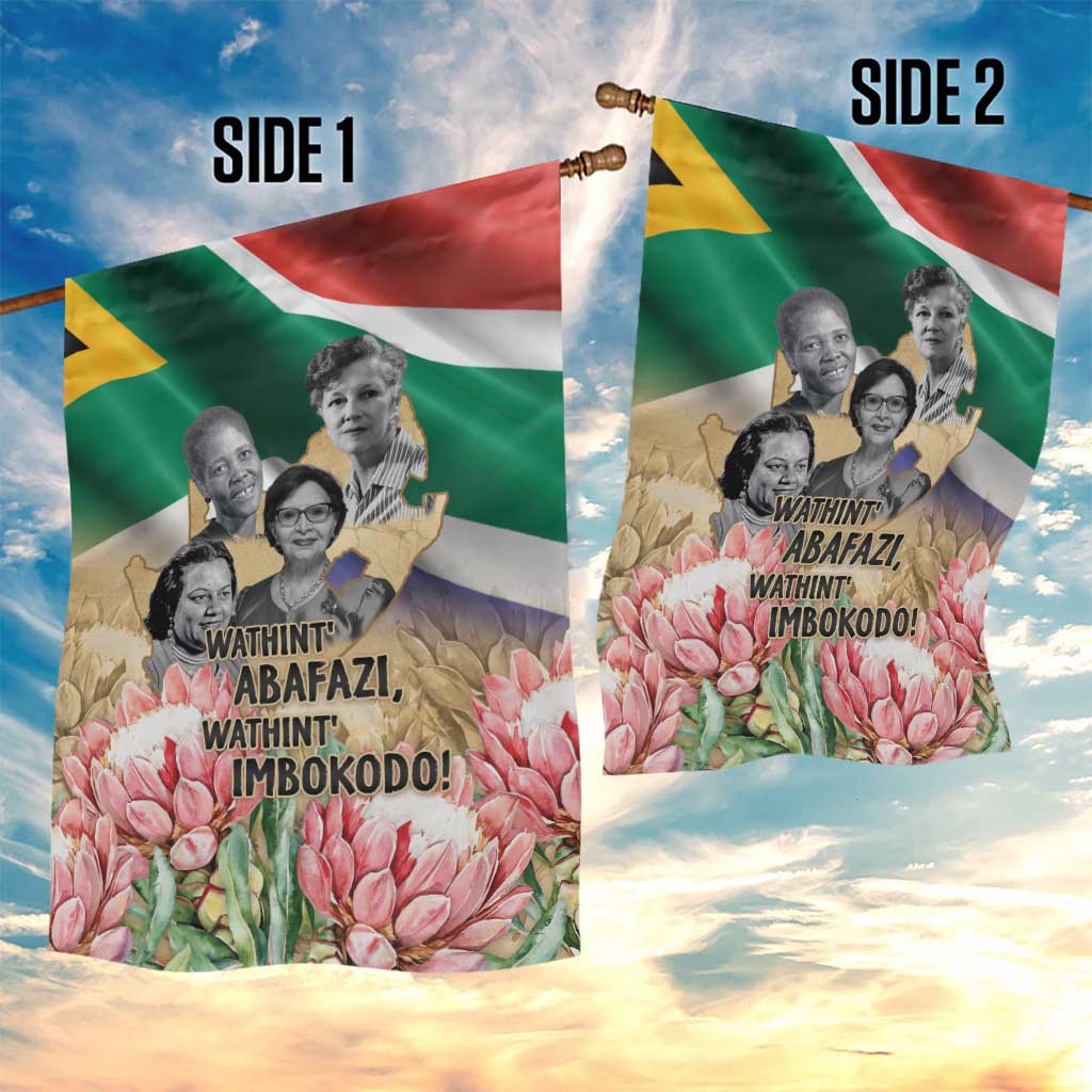 South African Women Fight Apartheir Garden Flag Wathint Abafazi Wathint Imbokodo - African Pride