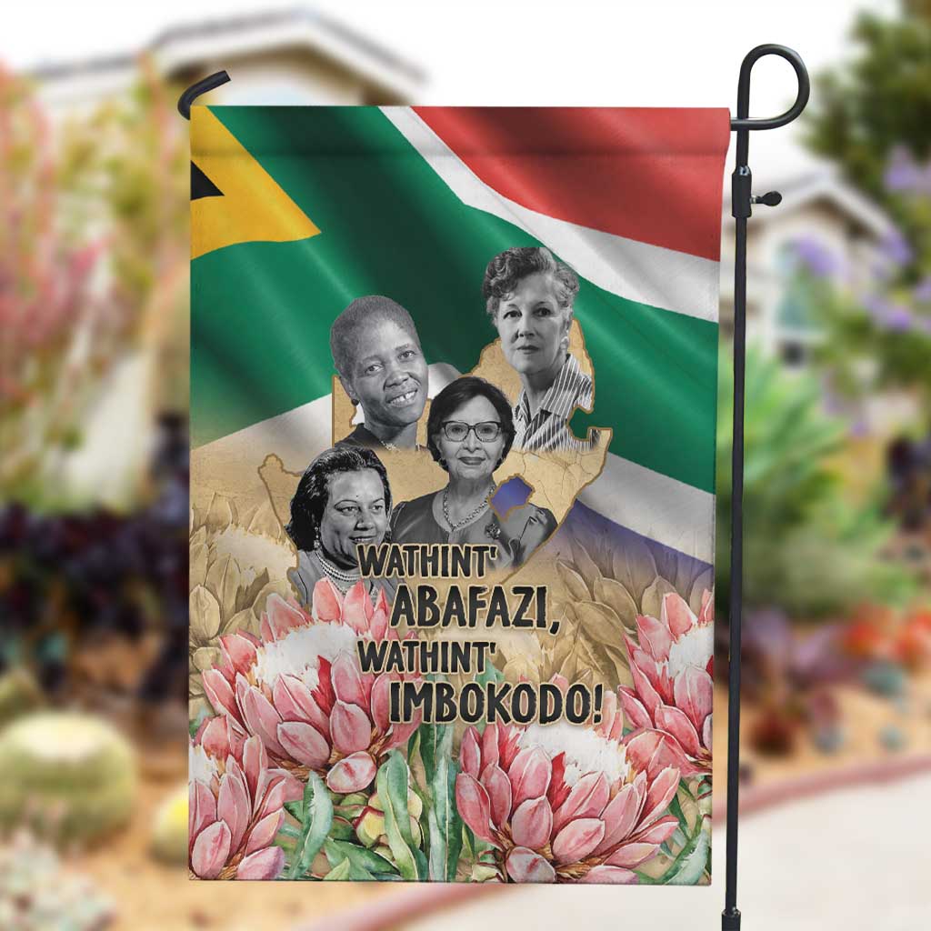 South African Women Fight Apartheir Garden Flag Wathint Abafazi Wathint Imbokodo - African Pride