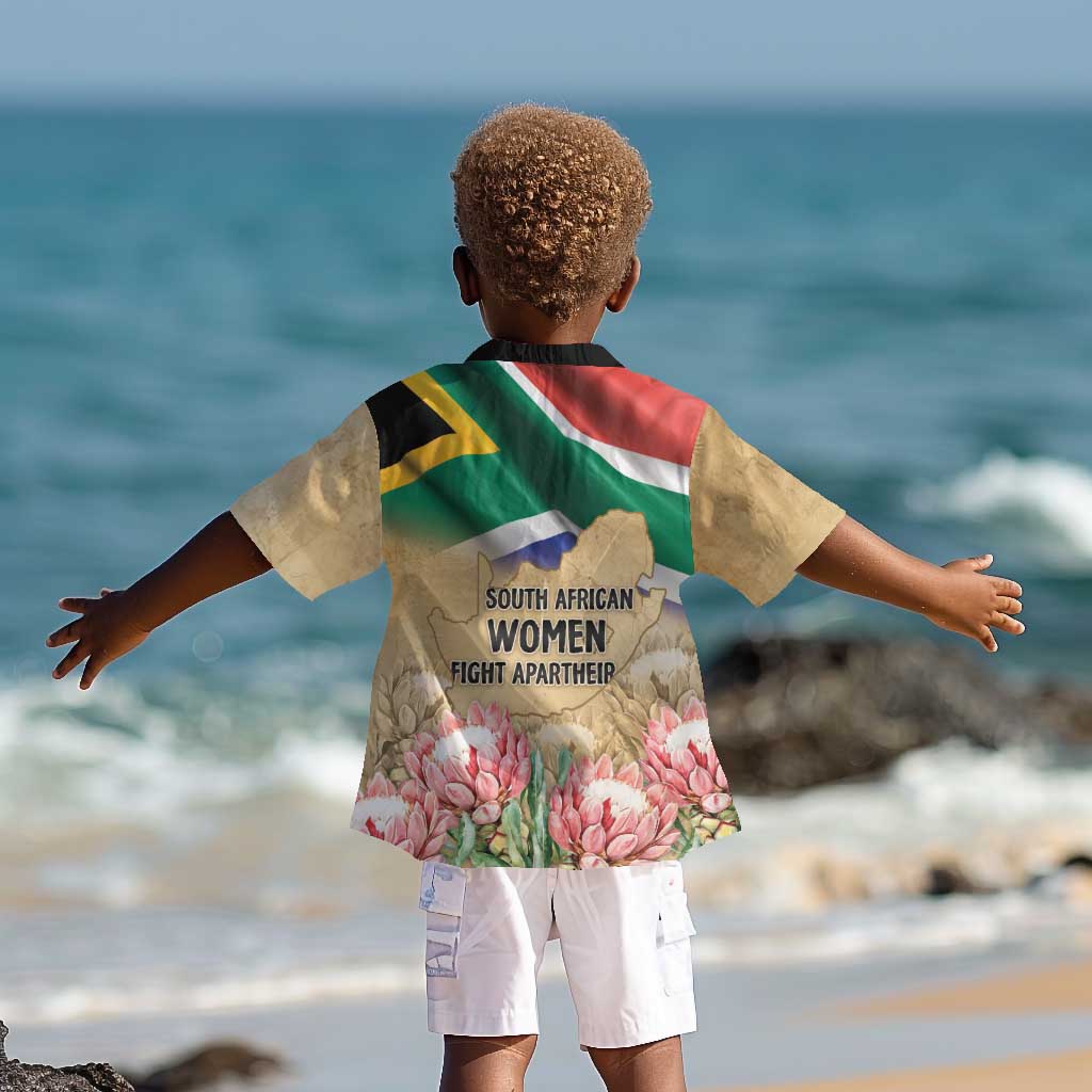 South African Women Fight Apartheir Kid Hawaiian Shirt Wathint Abafazi Wathint Imbokodo - African Pride