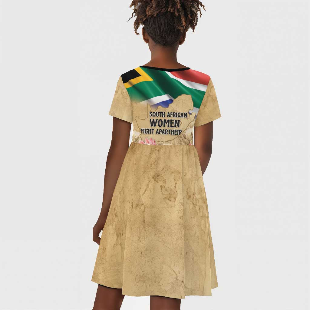 South African Women Fight Apartheir Kid Short Sleeve Dress Wathint Abafazi Wathint Imbokodo - African Pride
