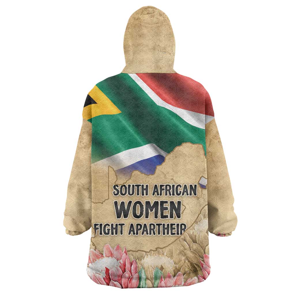South African Women Fight Apartheir Kid Wearable Blanket Hoodie Wathint Abafazi Wathint Imbokodo - African Pride