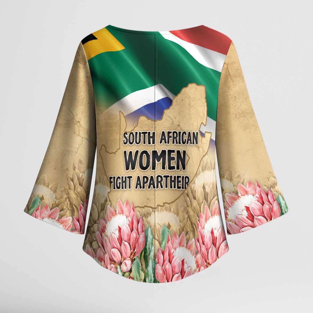 South African Women Mobilisation Kimono Sleeve Blouse Wathint Abafazi Wathint Imbokodo
