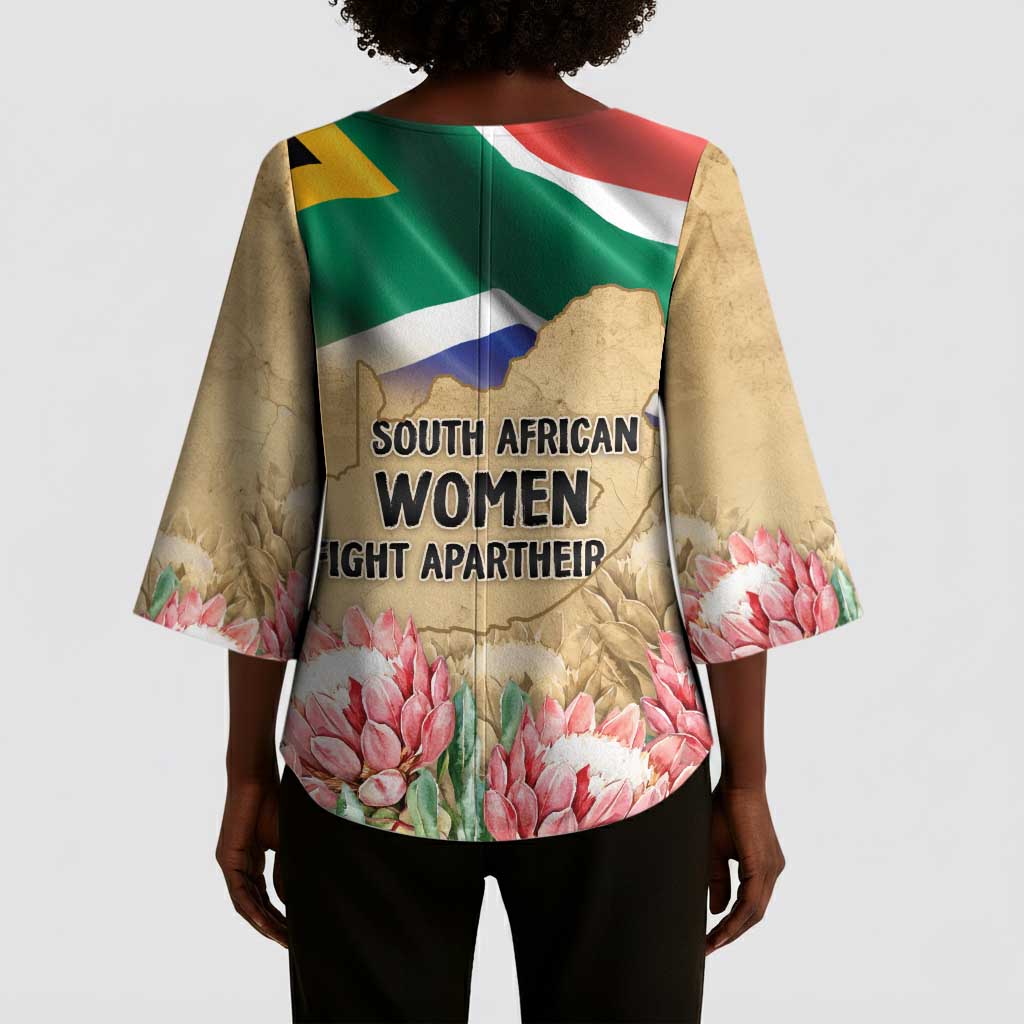 South African Women Mobilisation Kimono Sleeve Blouse Wathint Abafazi Wathint Imbokodo