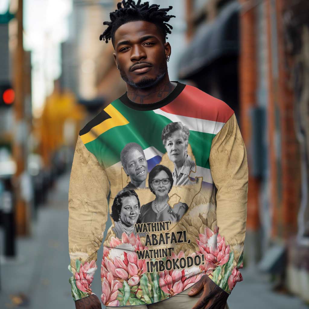 South African Women Fight Apartheir Long Sleeve Shirt Wathint Abafazi Wathint Imbokodo - African Pride