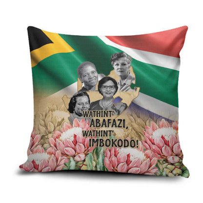 South African Women Mobilisation Pillow Cover Wathint Abafazi Wathint Imbokodo