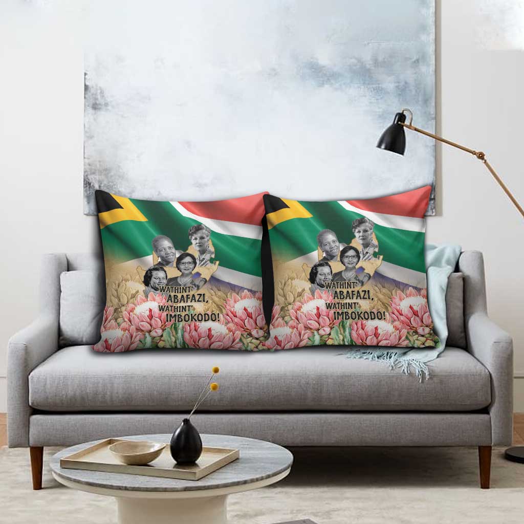 South African Women Mobilisation Pillow Cover Wathint Abafazi Wathint Imbokodo