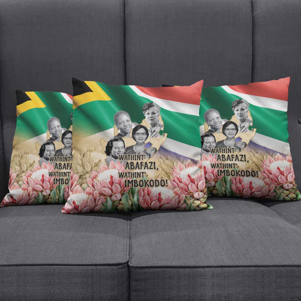 South African Women Mobilisation Pillow Cover Wathint Abafazi Wathint Imbokodo