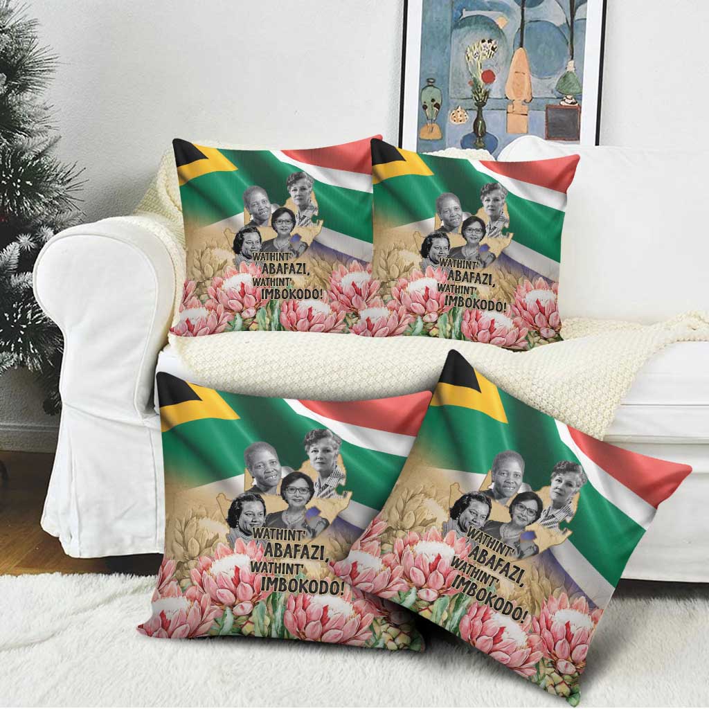 South African Women Mobilisation Pillow Cover Wathint Abafazi Wathint Imbokodo
