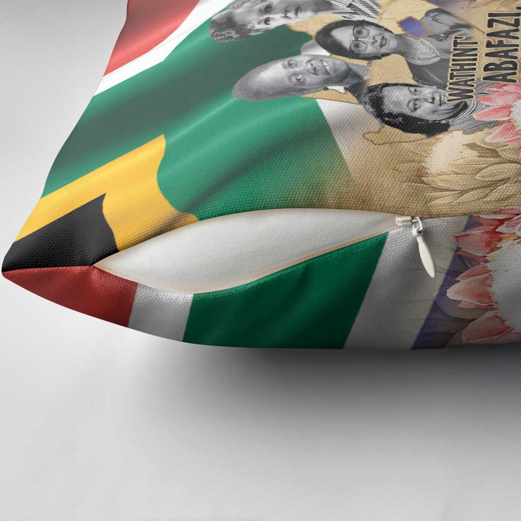 South African Women Mobilisation Pillow Cover Wathint Abafazi Wathint Imbokodo