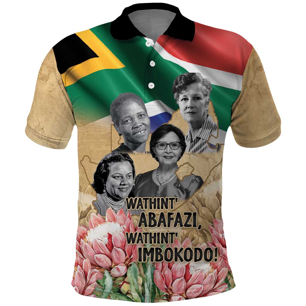 South African Women Fight Apartheir Polo Shirt Wathint Abafazi Wathint Imbokodo - African Pride