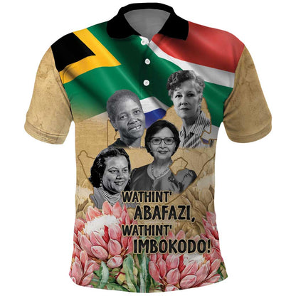 South African Women Fight Apartheir Polo Shirt Wathint Abafazi Wathint Imbokodo - African Pride