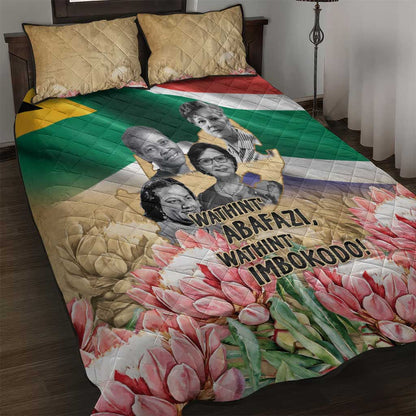 South African Women Fight Apartheir Quilt Bed Set Wathint Abafazi Wathint Imbokodo - African Pride