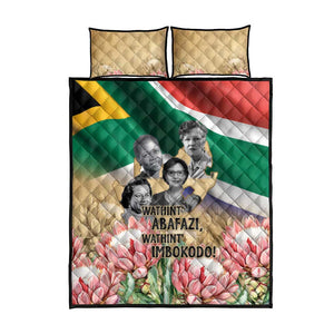 South African Women Fight Apartheir Quilt Bed Set Wathint Abafazi Wathint Imbokodo - African Pride