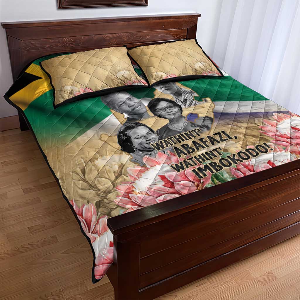 South African Women Fight Apartheir Quilt Bed Set Wathint Abafazi Wathint Imbokodo - African Pride