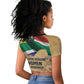 South African Women Fight Apartheir Raglan Cropped T shirt Wathint Abafazi Wathint Imbokodo - African Pride