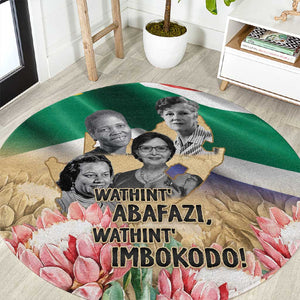 South African Women Fight Apartheir Round Carpet Wathint Abafazi Wathint Imbokodo - African Pride