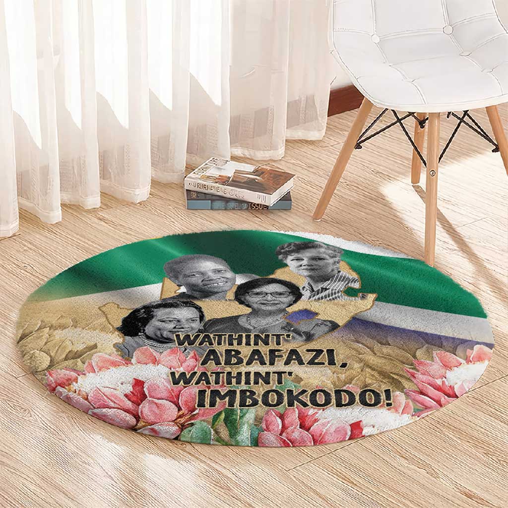 South African Women Fight Apartheir Round Carpet Wathint Abafazi Wathint Imbokodo - African Pride