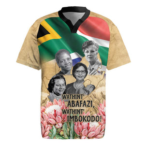 South African Women Fight Apartheir Rugby Jersey Wathint Abafazi Wathint Imbokodo - African Pride