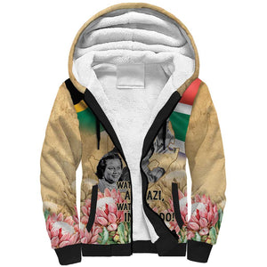 South African Women Fight Apartheir Sherpa Hoodie Wathint Abafazi Wathint Imbokodo - African Pride