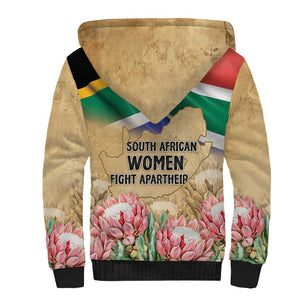 South African Women Fight Apartheir Sherpa Hoodie Wathint Abafazi Wathint Imbokodo - African Pride