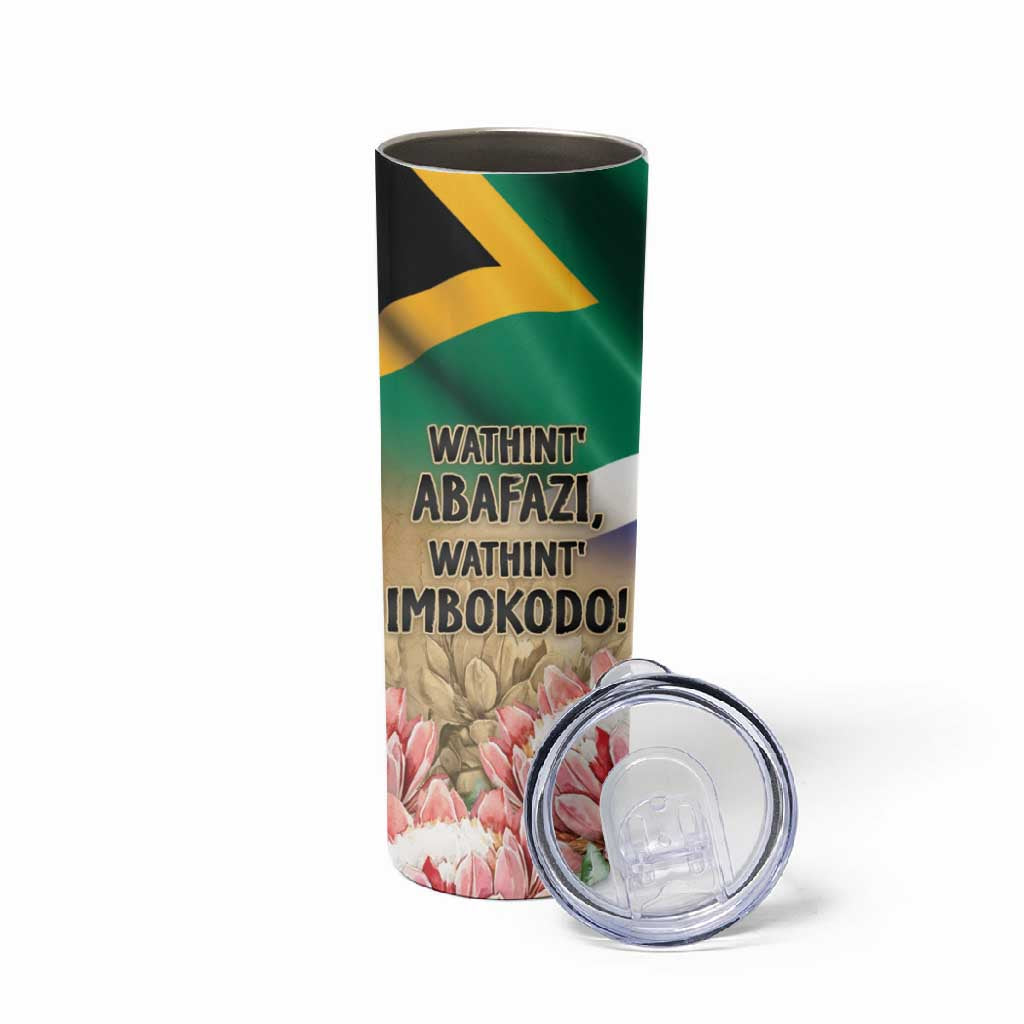 South African Women Fight Apartheir Skinny Tumbler Wathint Abafazi Wathint Imbokodo - African Pride