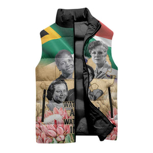 South African Women Mobilisation Sleeveless Puffer Jacket Wathint Abafazi Wathint Imbokodo