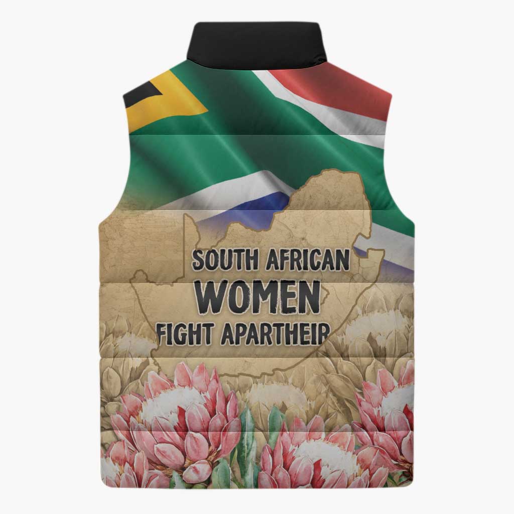 South African Women Mobilisation Sleeveless Puffer Jacket Wathint Abafazi Wathint Imbokodo