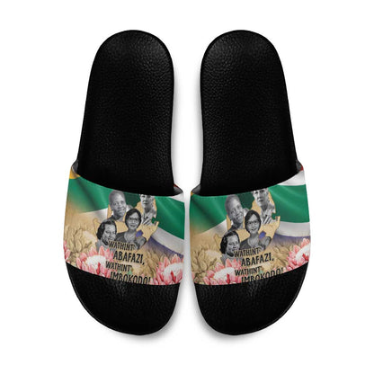 South African Women Mobilisation Slide Sandals Wathint Abafazi Wathint Imbokodo
