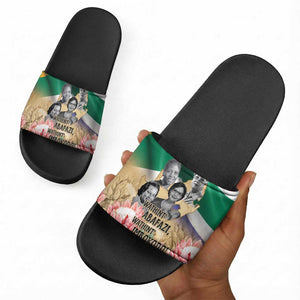 South African Women Mobilisation Slide Sandals Wathint Abafazi Wathint Imbokodo