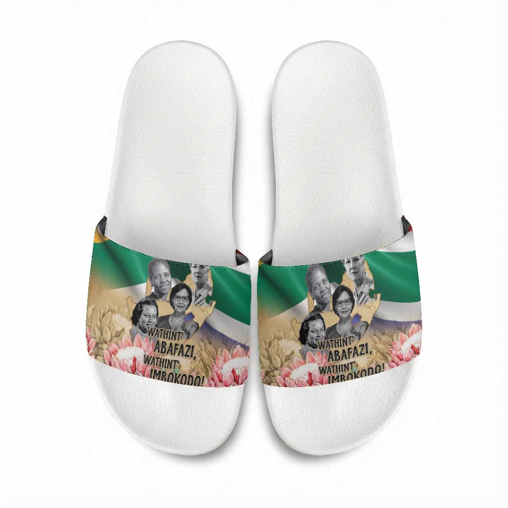 South African Women Mobilisation Slide Sandals Wathint Abafazi Wathint Imbokodo