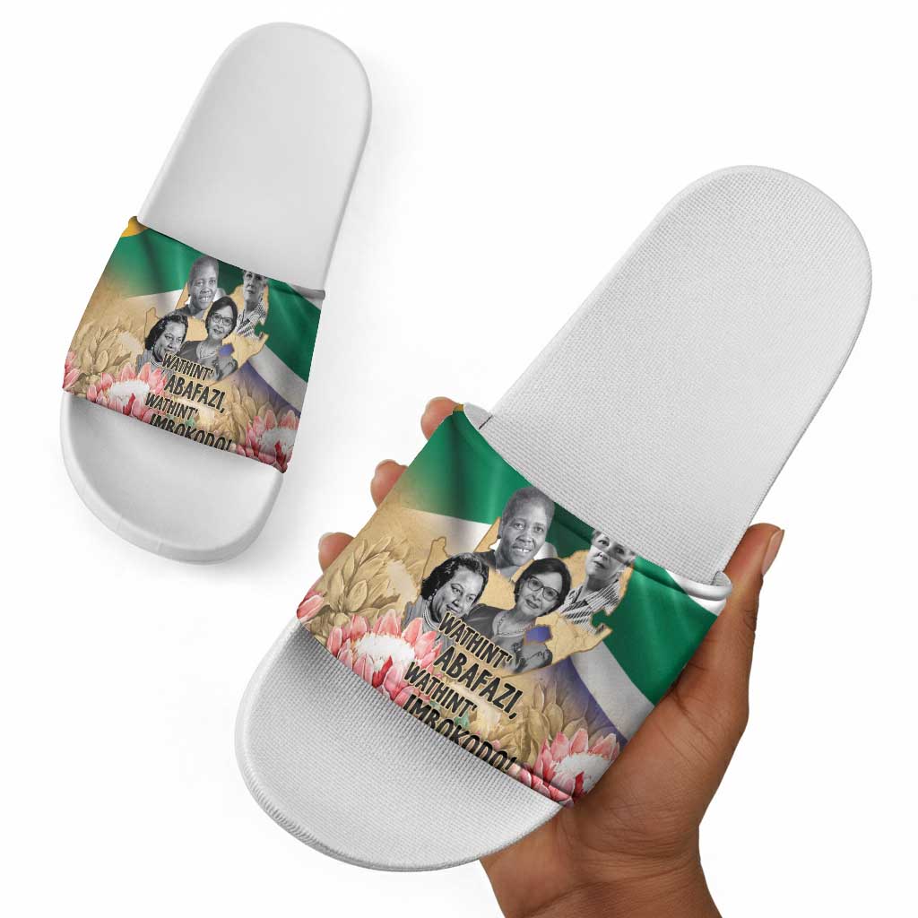 South African Women Mobilisation Slide Sandals Wathint Abafazi Wathint Imbokodo