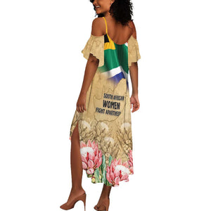 South African Women Fight Apartheir Summer Maxi Dress Wathint Abafazi Wathint Imbokodo - African Pride